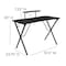 Flash Furniture Black Gaming Desk and Chair Set BLN-X10RSG1031-WH-GG - alternate 2